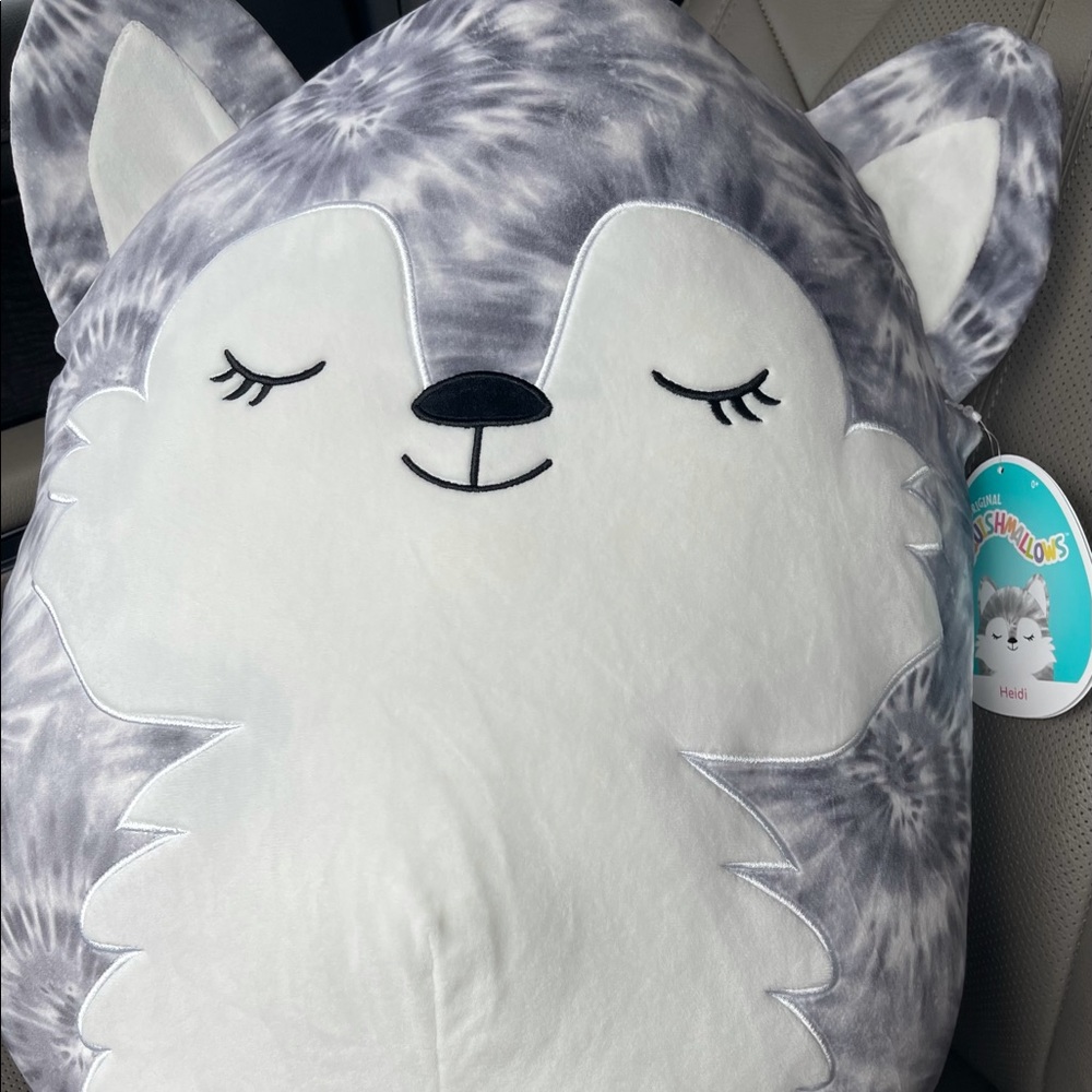 Squishmallows 16” Heidi Husky Tie dye plush toy pillow Christmas